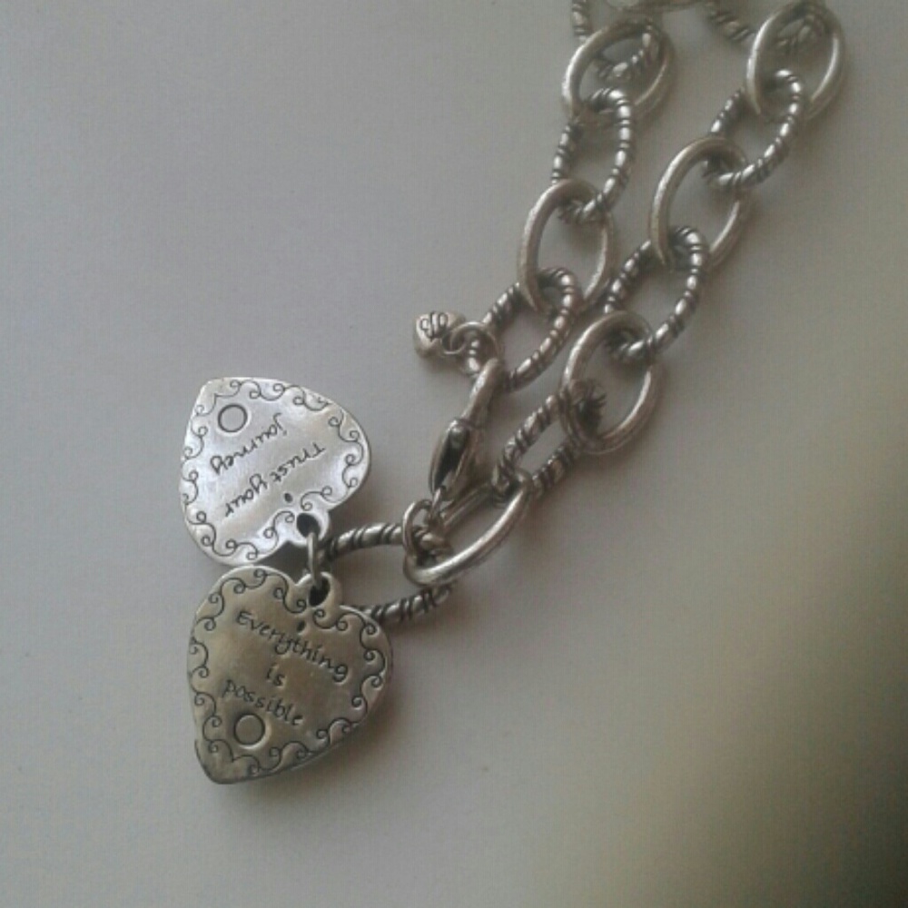 Brighton breast cancer charm bracelet - Picture 3 of 3